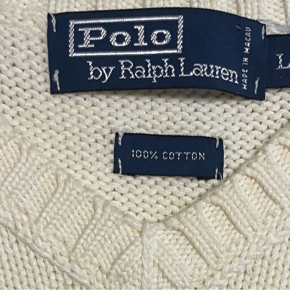 Polo Ralph Lauren Other - Ralph Lauren Polo Winter White / Ivory Sweater Vest Large